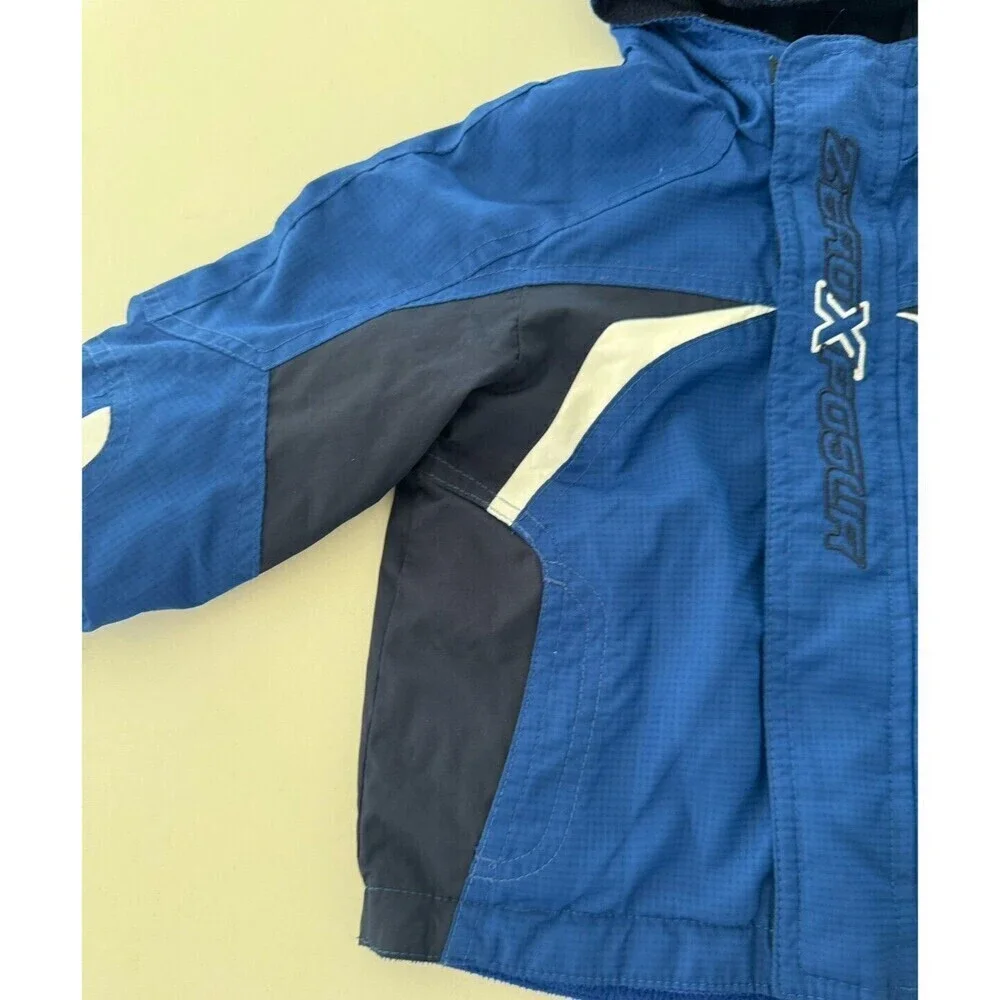 ZeroXposur  18m Infant Boys Winter Jacket blue black Reversible 2 in 1 fleece